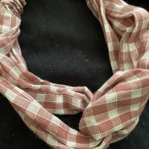 Torrid knotted gingham headband